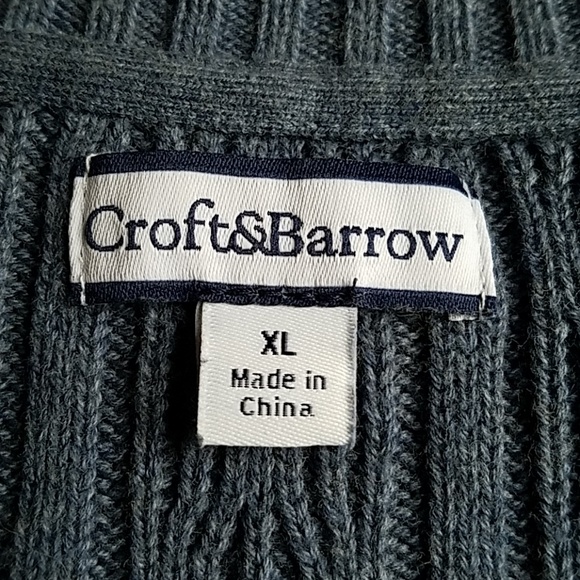 Y2K Croft & Barrow V-Neck Sweater XL - Picture 4 of 7